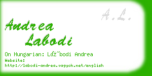 andrea labodi business card